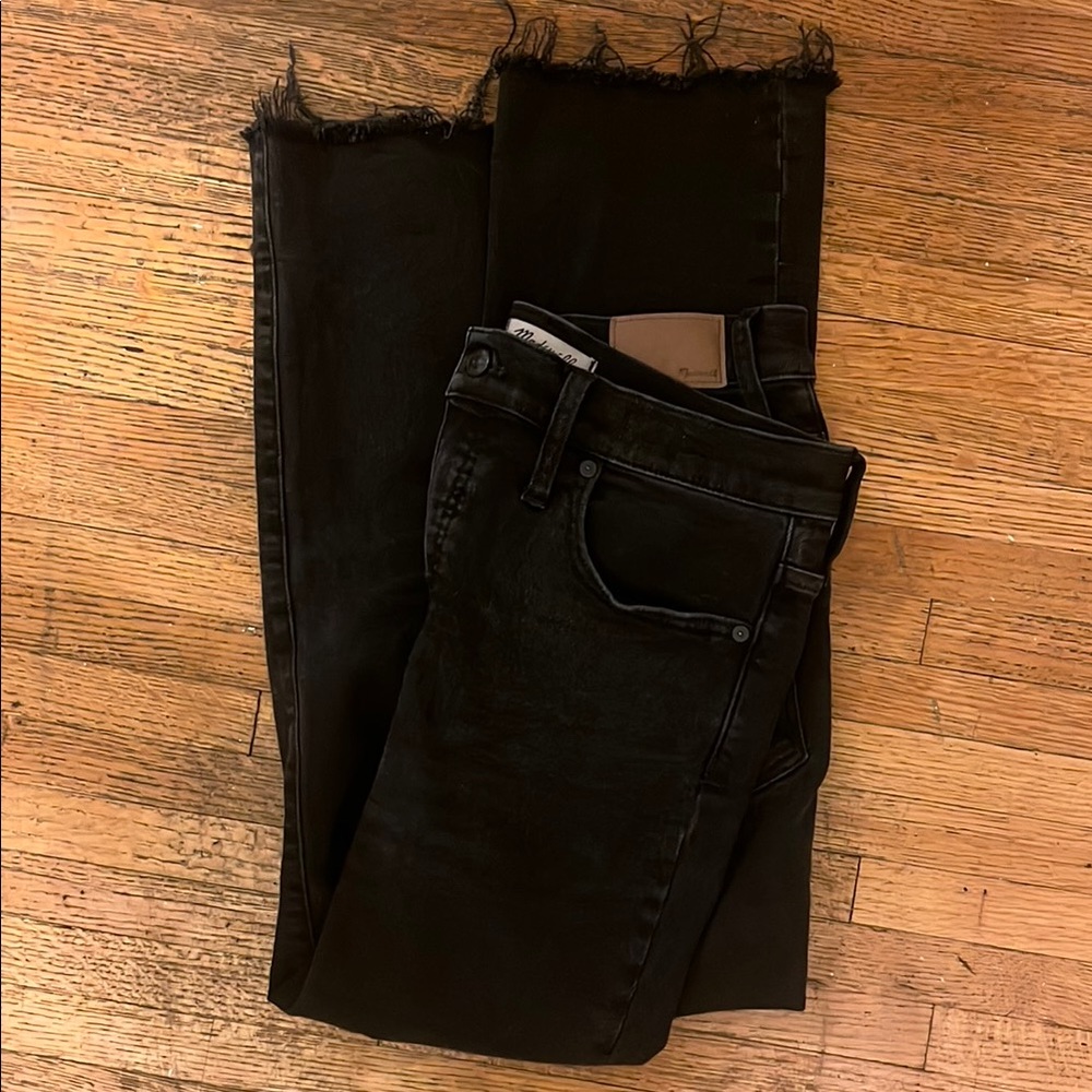 Madewell Cali Bootcut washed black color